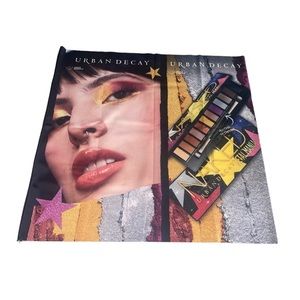 Urban Decay Naked Metal Mania Fabric Cloth Table Banner
